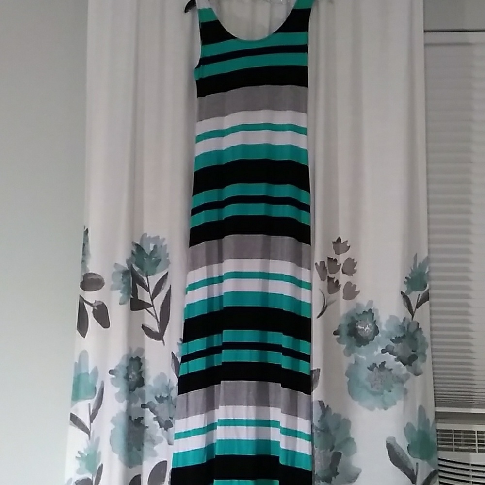 Striped maxi dress